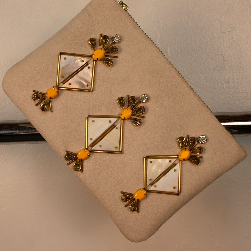 Ivory Rhea Zip Pochette